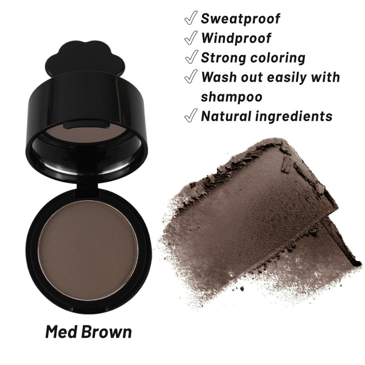 Luxecolors Root Touch Up Hair Color Powder Gray Hair Coverage Hairline Powder for Women Men Instantly Covers Thinning Ha