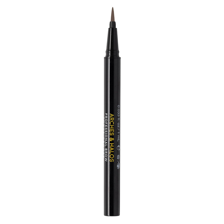 Arches and Halos Fine Bristle Tip Pen Eyebrow Pencils for Women Vegan Brow Pencil SmudgeProof Buildable Formula Espresso