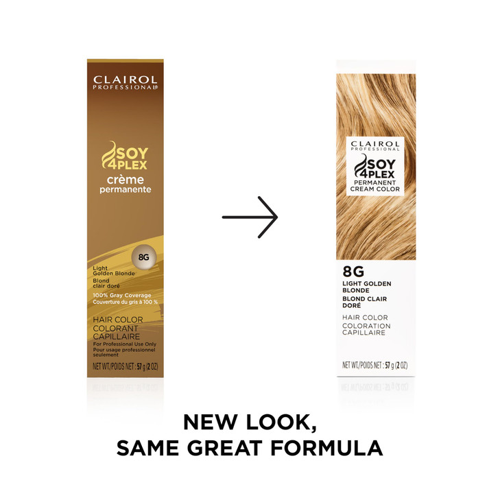 Clairol Professional Crme Permanente 8g Light Gold Blonde 2 oz Packaging May Vary