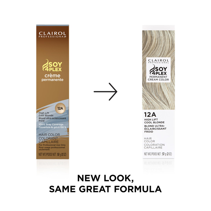 Clairol Professional Crme Permanente 12a High Lift Cool Blonde 2 oz Packaging May Vary