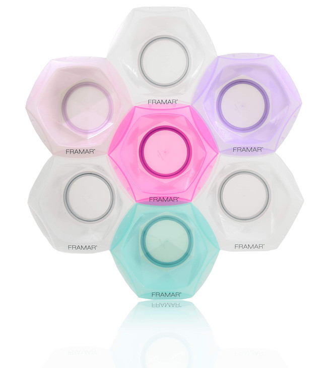 FRAMAR Connecting Hair Dye Bowl Set Hair Color Bowls For Hairstylist Salon Color Bowls Hairstylist Essentials Interlocki