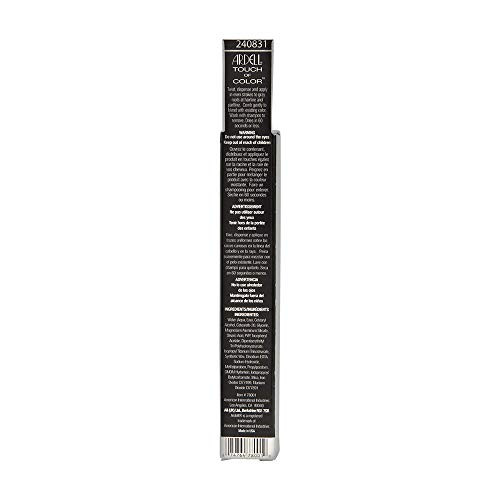 Ardell Touch of Color Temporary Hair Dye Black Instant Root Touch Up Hair Color for Precision Coverage 02 fl oz
