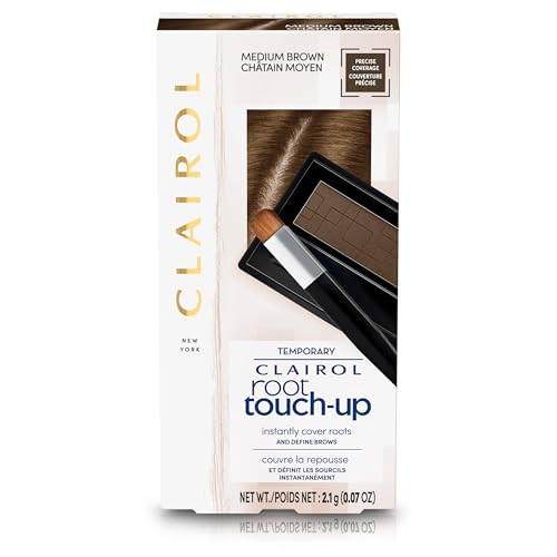Clairol Root TouchUp Temporary Concealing Powder Medium Brown Hair Color Pack of 1