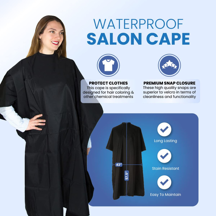 Hair Coloring Cape WaterResistant Salon Wear for Hair Dyeing Cutting and Styling Lightweight Durable Hairdresser for Adu