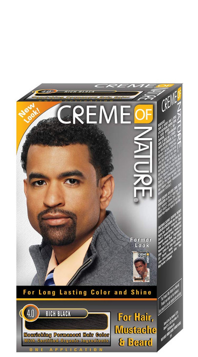 Creme of Nature Nourishing Permanent Hair Color for Men with Shea Butter Conditioner FastActing AmmoniaFree Moisturizing
