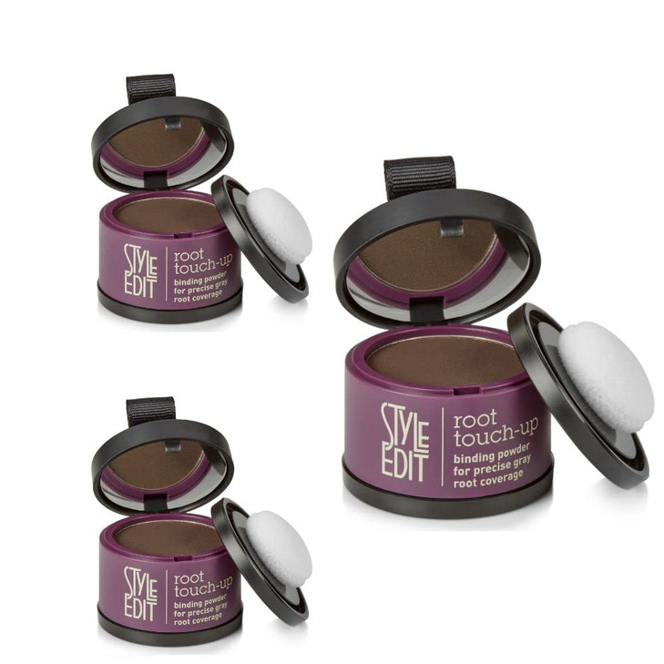 Style Edit Root Touch Up Powder Temporary Hair Color for Gray Roots and Thinning Hair SalonQuality TransferResistant Hai
