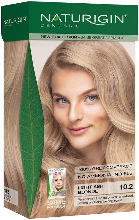 Naturigin Permanent Hair Color for Women 102A Light Ash Blonde AmmoniaFree Vegan Hair Dye with 100 Gray Coverage LongLas