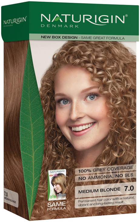 Naturigin Permanent Hair Color 70 Medium Blonde Ammonia Free 100 Gray Coverage Nourishing Natural Formula For All Hair T
