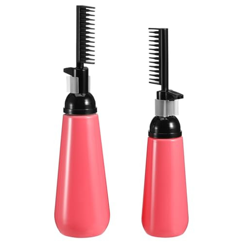 OSALADI 2pcs Root Comb Hair Dye Bottle Hairs Coloring Dispensing Bottles Hairs Dye Bottle Applicator for Home Salon One