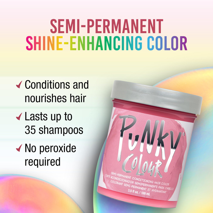 Punky Cotton Candy Semi Permanent Hair Color Vegan CrueltyFree Conditioning Hair Dye Lasts Up to 35 Washes 35 fl oz