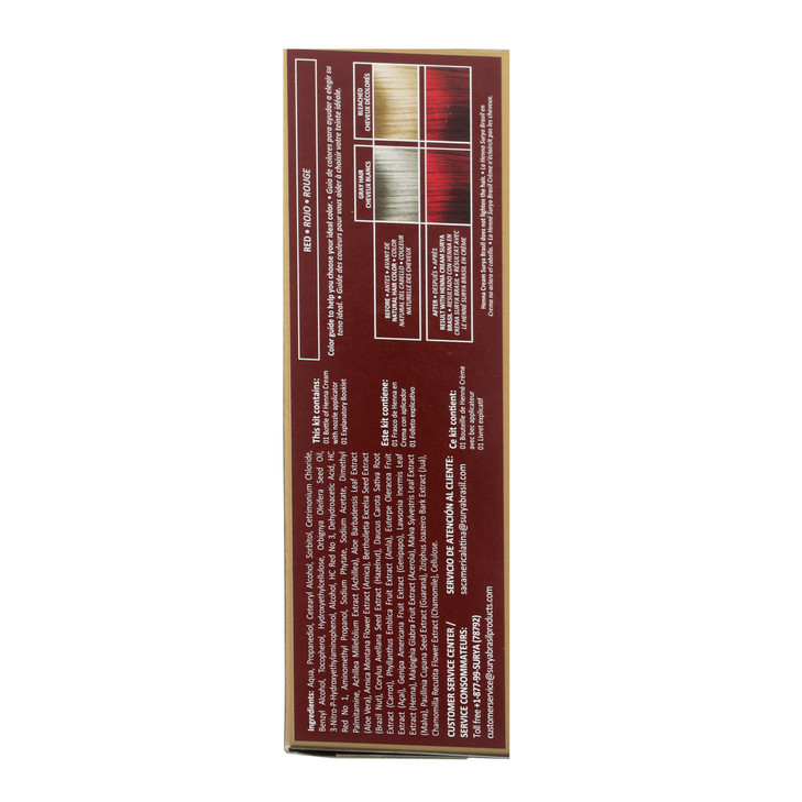 Surya Brasil Henna Cream Red 97 Natural Ingredients Vegan CrueltyFree EcoFriendly SemiPermanent Hair Color Deep Hydratio
