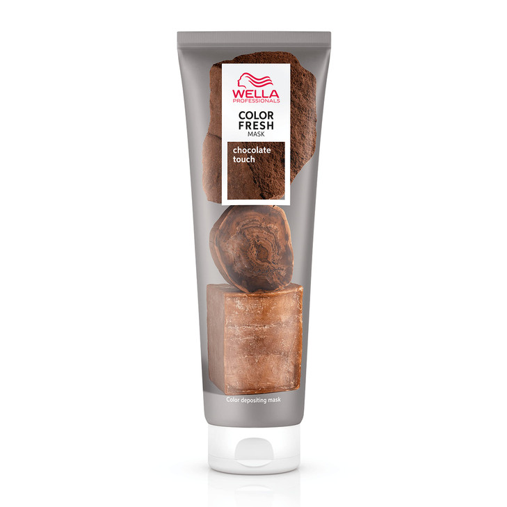 Wella Professionals Color Fresh Mask Chocolate Touch Natural Shade Hair ColorDepositing Mask Vegan Formula with Avocado