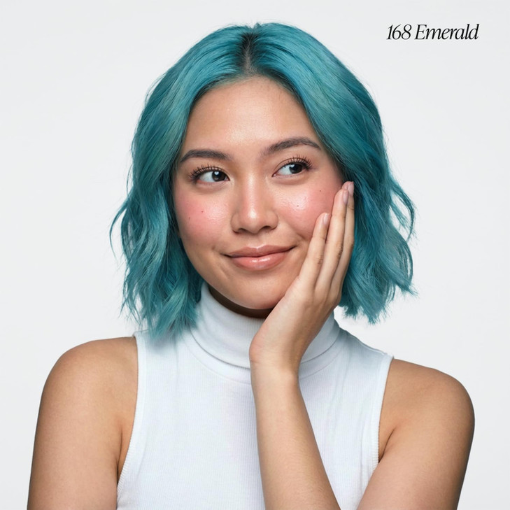 Adore Semi Permanent Hair Color 168 Emerald Vegan CrueltyFree Green Hair Dye No Ammonia No Peroxide No Alcohol 4 Fl Oz