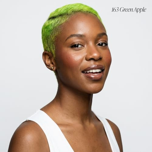 Adore Semi Permanent Hair Color 163 Green Apple Vegan CrueltyFree Green Hair Dye No Ammonia No Peroxide No Alcohol 4 Fl
