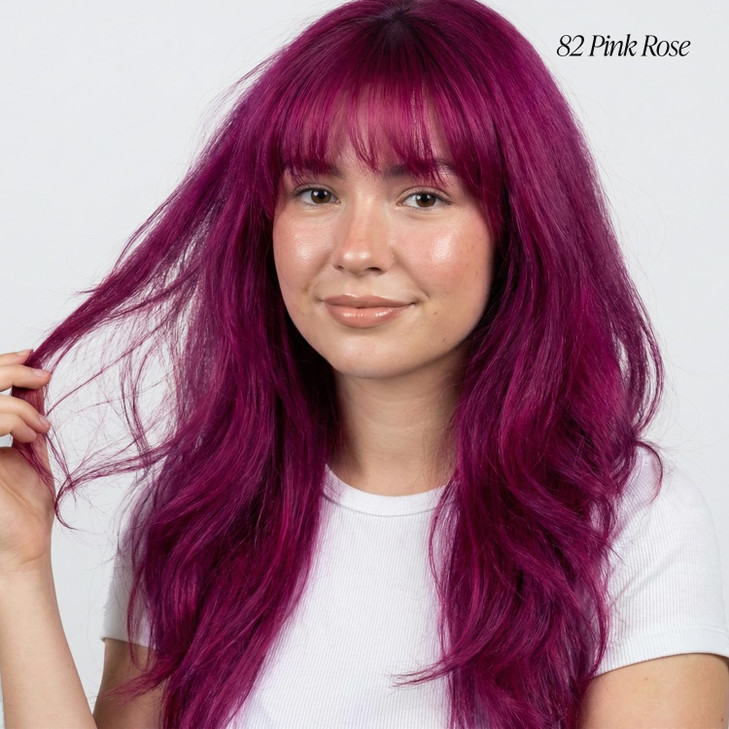 Adore Semi Permanent Hair Color 082 Pink Rose 2 Pack Vegan CrueltyFree Pink Hair Dye No Ammonia No Peroxide No Alcohol 4