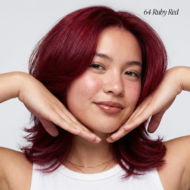Adore Semi Permanent Hair Color 064 Ruby Red 2 Pack Vegan CrueltyFree Red Hair Dye No Ammonia No Peroxide No Alcohol 4 F
