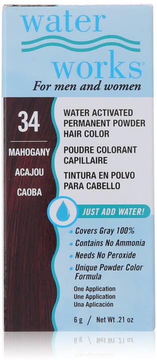 Waterworks Permanent Powder Hair Color 34 Mahogany