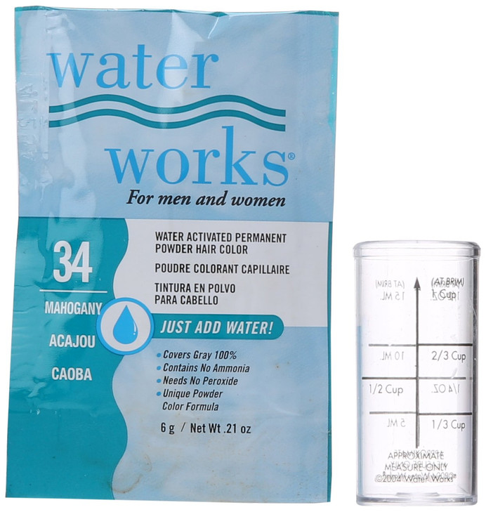 Waterworks Permanent Powder Hair Color 34 Mahogany