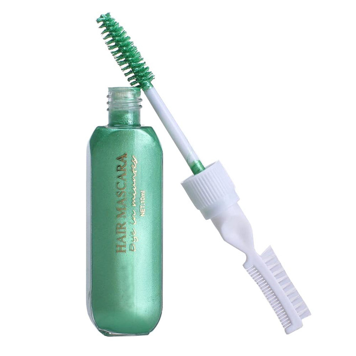 Temporary Hair Mascara Washable Temporary Hair Color Chalk Hair Dye Stick Nontoxic Instant DyeGreen