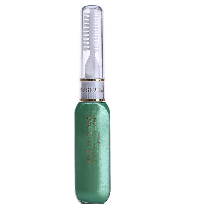 Temporary Hair Mascara Washable Temporary Hair Color Chalk Hair Dye Stick Nontoxic Instant DyeGreen
