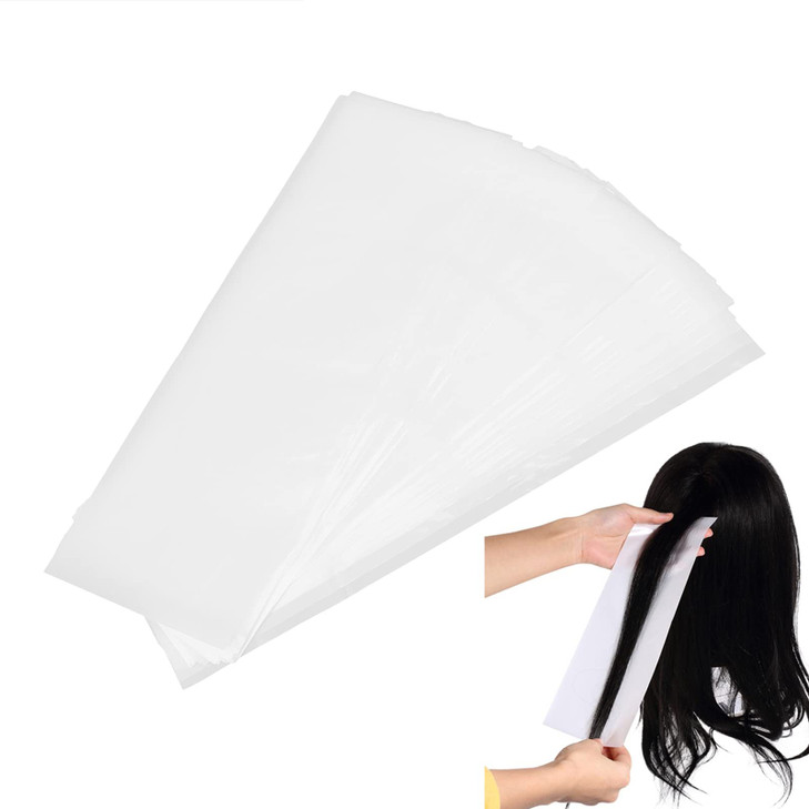 100Pcs Hair Coloring Sheet Reusable Dyeing Separating Dye Paper Plastic Foils For Color Brush Mesh Wrap Bleach Foil Shee