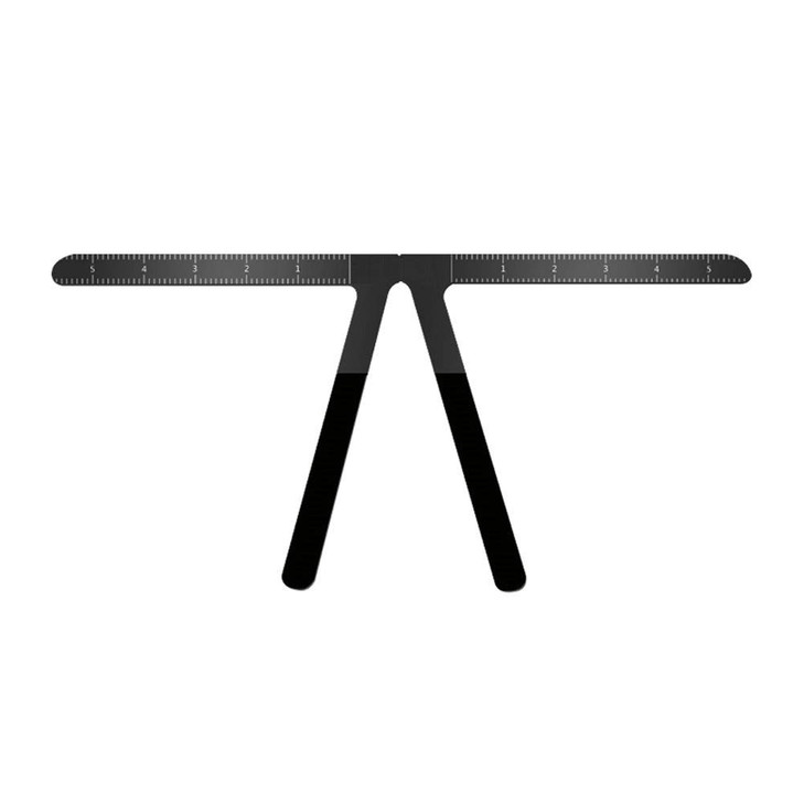 HOTWE Eyebrow Ruler Makeup Stencil ThreePoint Positioning Measure Symmetrical Tool Eyebrow Balance Ruler for Semi Perman