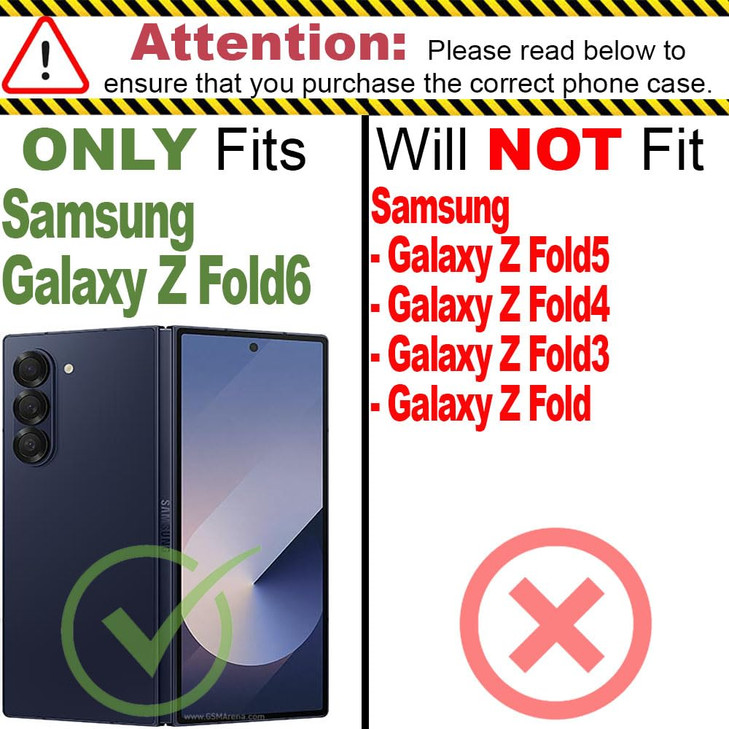 CoverON Compatible with Samsung Galaxy Z Fold6 Case, Crystal Clear Slim Hybrid Hard Back and TPU Rubber Grip Bumper Skin Cover for Galaxy Z Fold 6 Ph