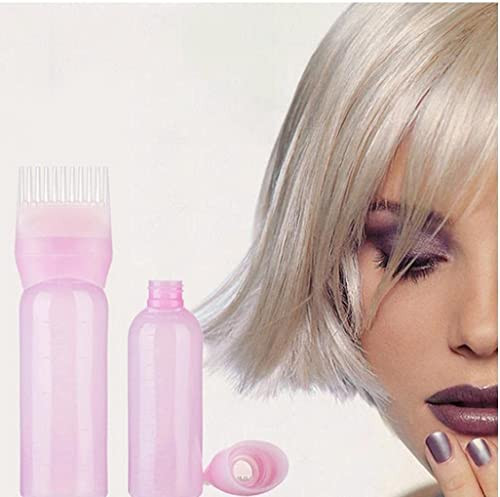 Dreamxue Root Comb Applicator Bottle Nice and Professional 120ml Hair dye Bottle applicator with Graduated Scale Brush R