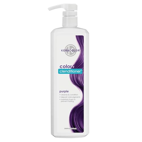 Keracolor Clenditioner PURPLE Hair Dye Semi Permanent Hair Color Depositing Conditioner Crueltyfree 338 Fl Oz