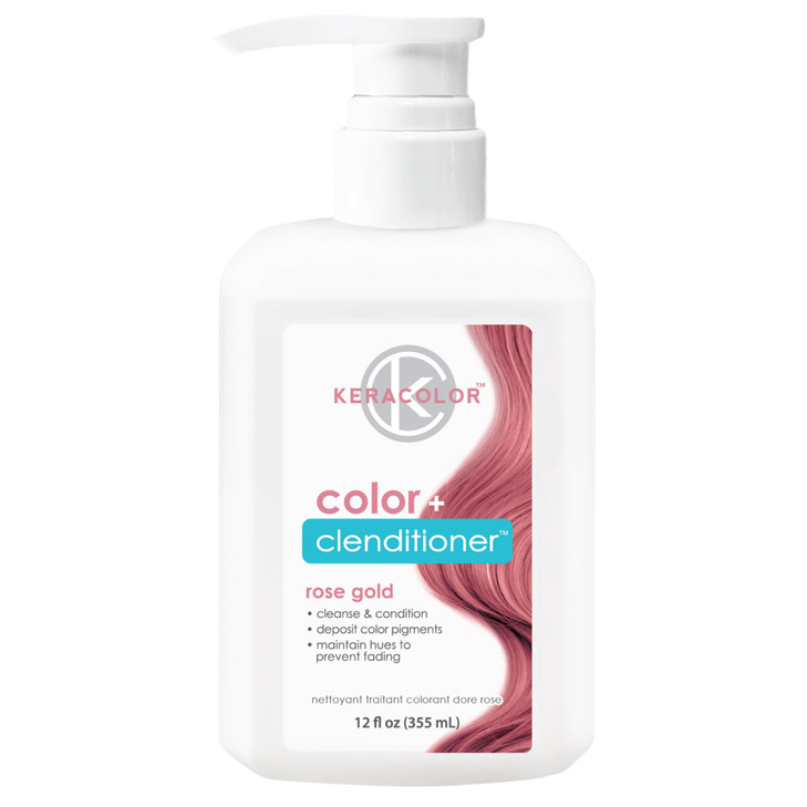 Keracolor Clenditioner ROSE GOLD Hair Dye Semi Permanent Hair Color Depositing Conditioner Crueltyfree 12 Fl Oz