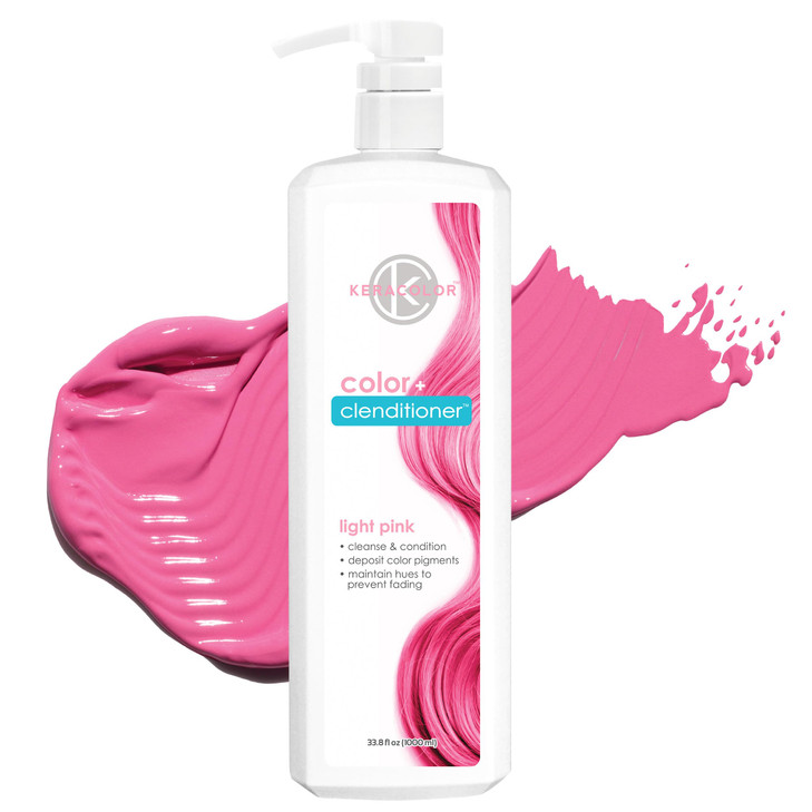 Keracolor Clenditioner LIGHT PINK Hair Dye Semi Permanent Hair Color Depositing Conditioner Crueltyfree 338 Fl Oz