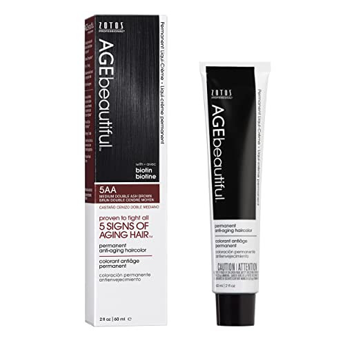 AGE beautiful Permanent Hair Color Dye Liqui Creme 100 Gray Coverage AntiAging Haircolor Biotin for Thicker Fuller Hair