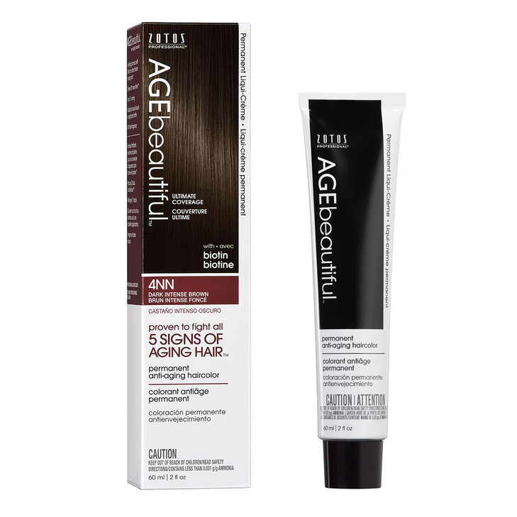 AGE beautiful Permanent Hair Color Dye Liqui Creme 100 Gray Coverage AntiAging Haircolor Biotin for Thicker Fuller Hair
