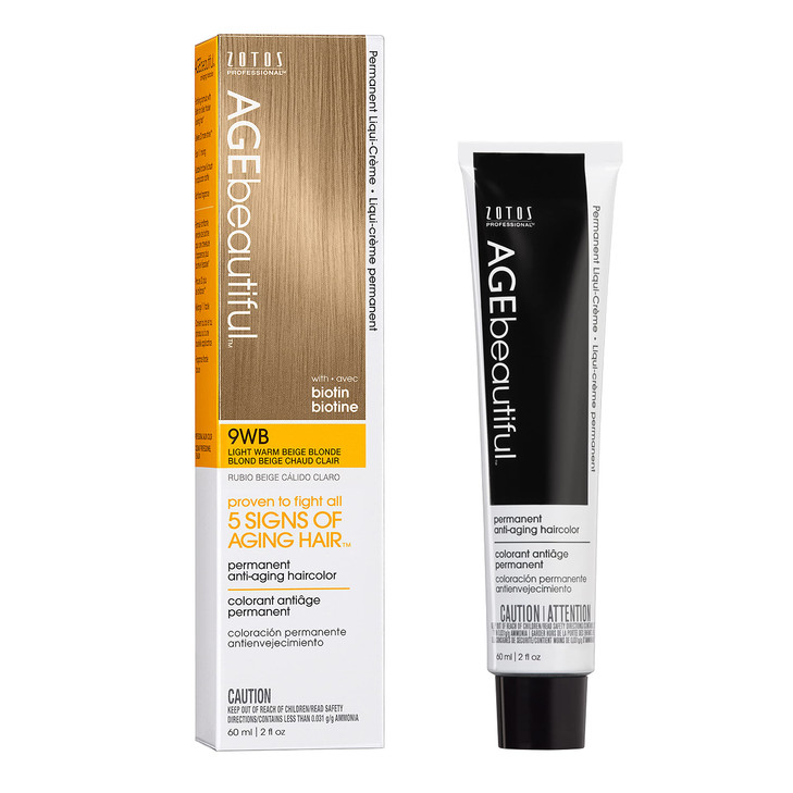 AGE beautiful Permanent Hair Color Dye Liqui Creme 100 Gray Coverage AntiAging Haircolor Biotin for Thicker Fuller Hair