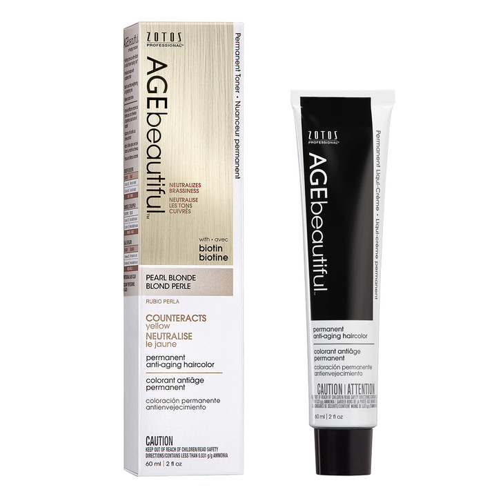 AGE beautiful Permanent Hair Color Dye Liqui Creme 100 Gray Coverage AntiAging Haircolor Biotin for Thicker Fuller Hair