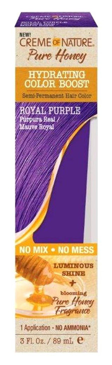 Creme Of Nature Pure Honey Hydrating Color Boost Royal Purple 3 Fl Oz
