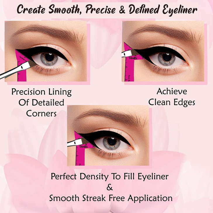 Eyeliner Stencils Pencil Liquid Waterproof Tool For Liner Makeup Brush Pen Stamp Thin Sharpener Cat Eyes Small Angled Wi