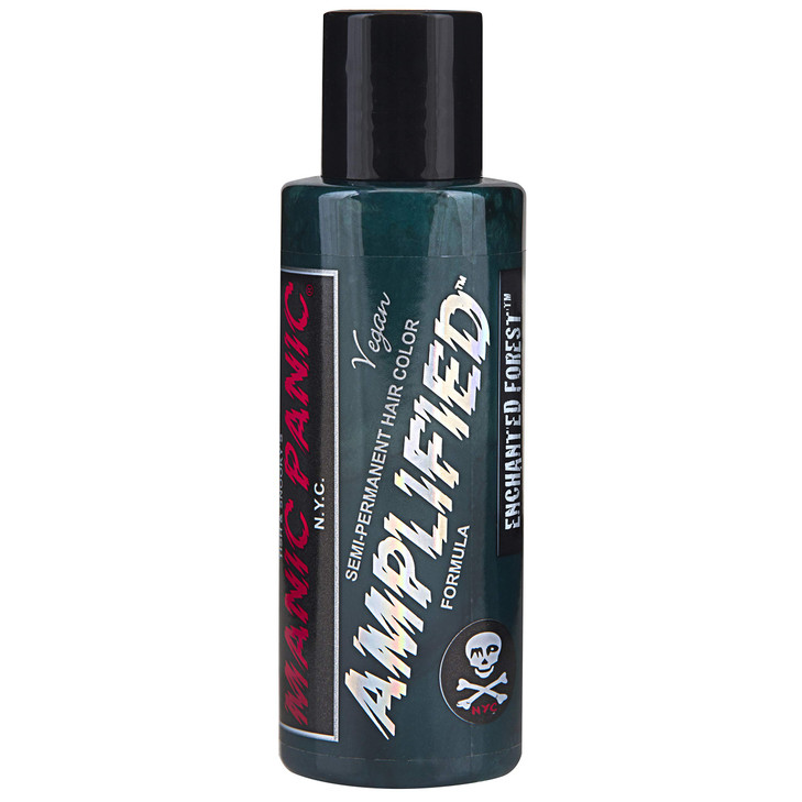 MANIC PANIC Enchanted Forest Hair Color Amplified SemiPermanent Hair Dye Deep Teal Green With Blue Undertones For Dark L
