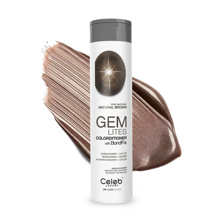 Celeb Luxury Gem Lites Star Sapphire Colorditioner Color Depositing Conditioner with Bondfix Bond Rebuilder Semi Permane