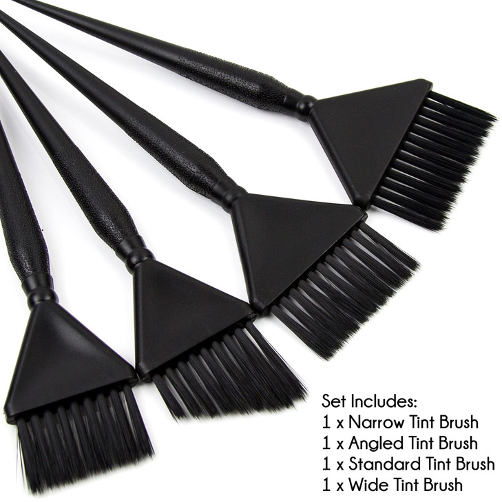 Hair Dye Brush Set 4 Color Brushes for Hair Salon Hair Color Brush Applicator Set Balayage Brush Hair Tint Brush Hair Dy