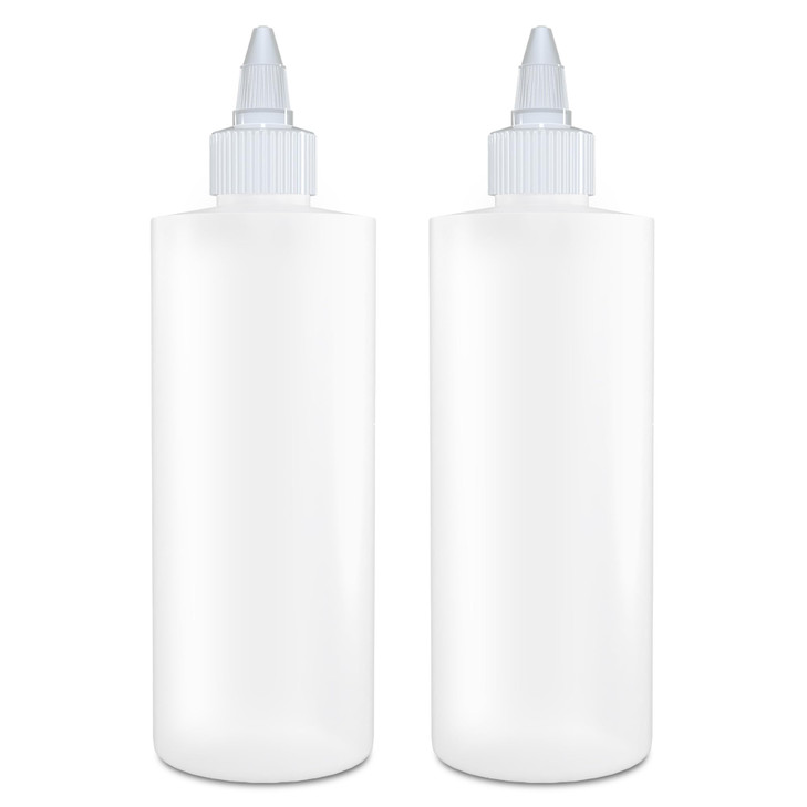 BRIGHTFROM Twist Top Applicator Bottles Squeeze 8 OZ Empty Plastic Bottles Refillable OpenClose Nozzle Hair ColoringMult