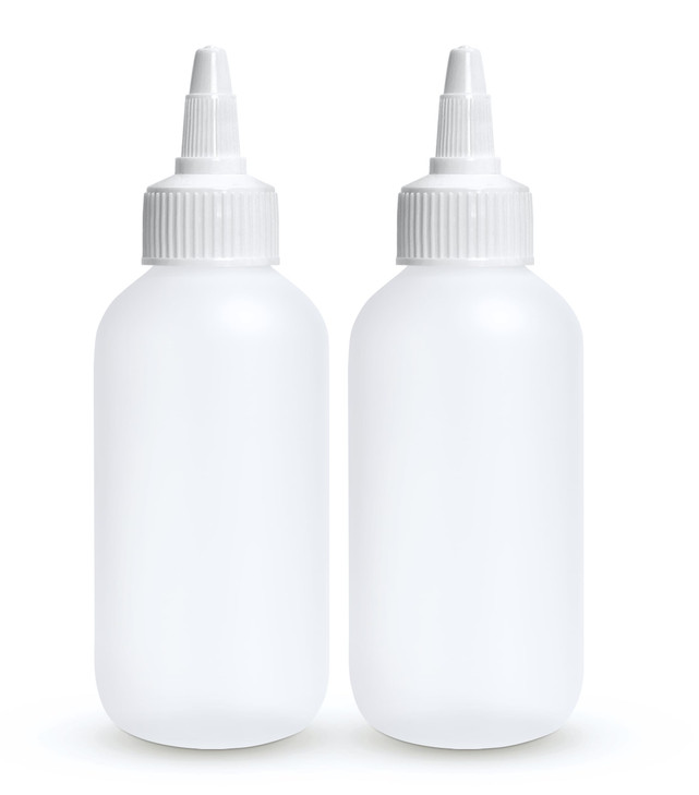 BRIGHTFROM Twist Top Applicator Bottles Squeeze 4 OZ Empty Plastic Bottles Refillable OpenClose Nozzle Multi Purpose Pac