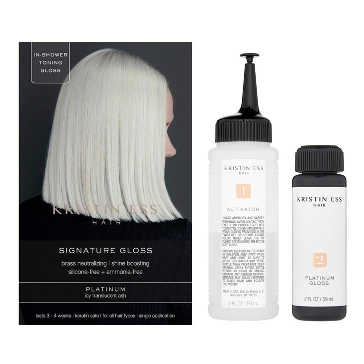 Kristin Ess The One Signature Hair Gloss Platinum Icy Translucent Ash