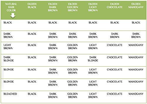 Hair Color EKOEH BRASIL Cream Golden Brown PPD FREE VEGAN 27floz