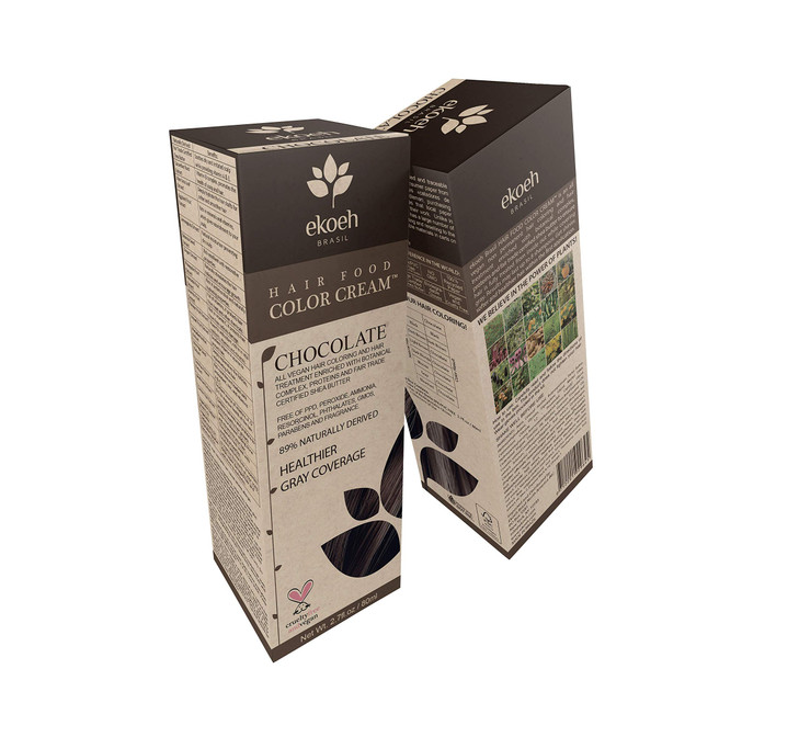 Hair Color EKOEH BRASIL Cream Chocolate PPD FREE VEGAN 27floz