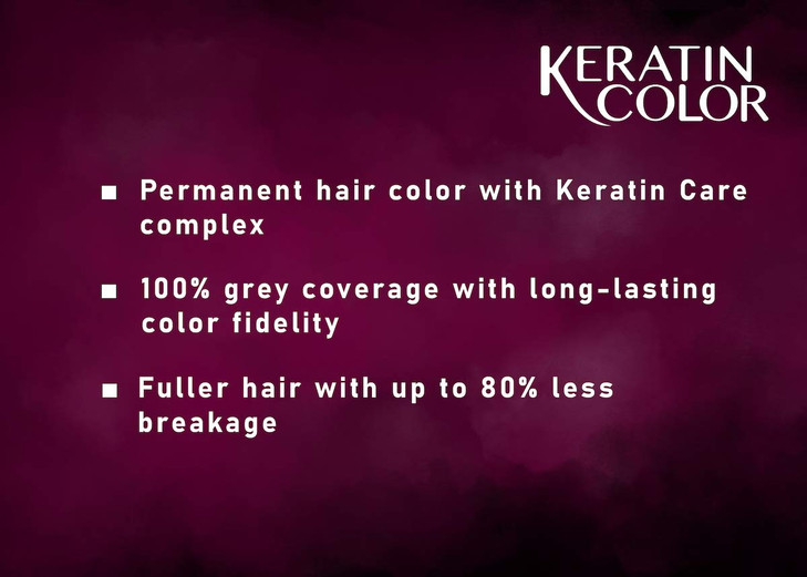 Schwarzkopf Keratin Color Permanent Hair Color Cream 43 Red Velvet Brown