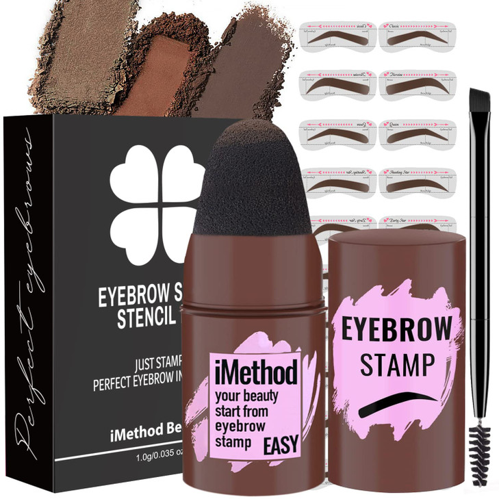 iMethod Eyebrow Stamp and Eyebrow Stencil Kit Eyebrow Stamp and Shaping Kit for Perfect Brow Eye Brow Shaping Kit Longla