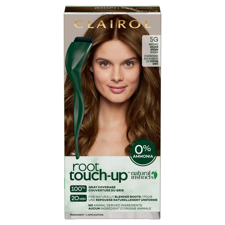 Clairol Root TouchUp by Natural Instincts Permanent Hair Dye 5G Golden Brown Hair Color Pack of 1