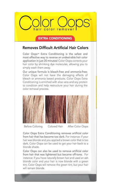 Color Oops Hair Color Remover Extra Conditioning 2PCS