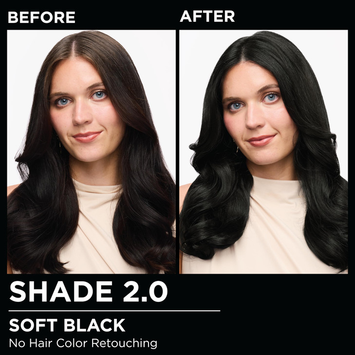 Garnier Hair Color Olia AmmoniaFree Brilliant Color OilRich Permanent Hair Dye 20 Soft Black 2 Count Packaging May Vary
